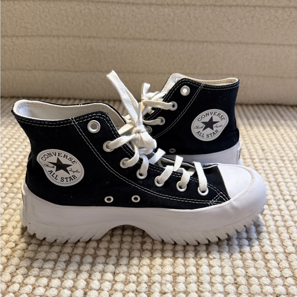 Converse Black and White High-Top Sneakers